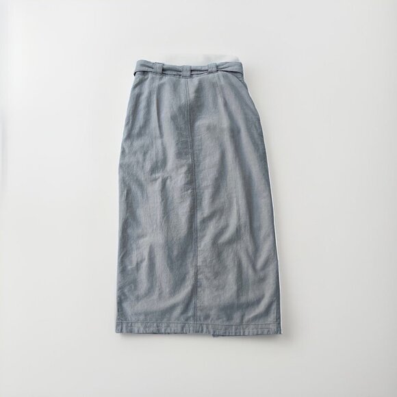 NWT Free People Easy Breezy Linen Cotton Blend Taupe Midi Skirt Size 2 $128 NGP - Picture 4 of 16